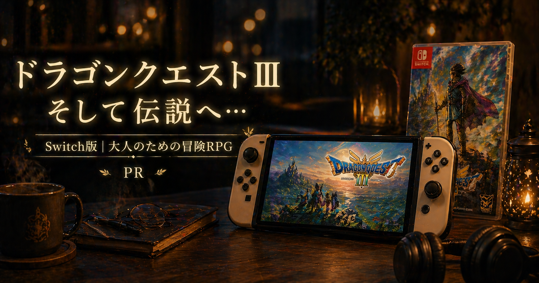 【冒険の始まり】『ドラゴンクエストIII そして伝説へ…』がSwitchに登場！🎮男たちの心を熱くする伝説のRPG✨　PR