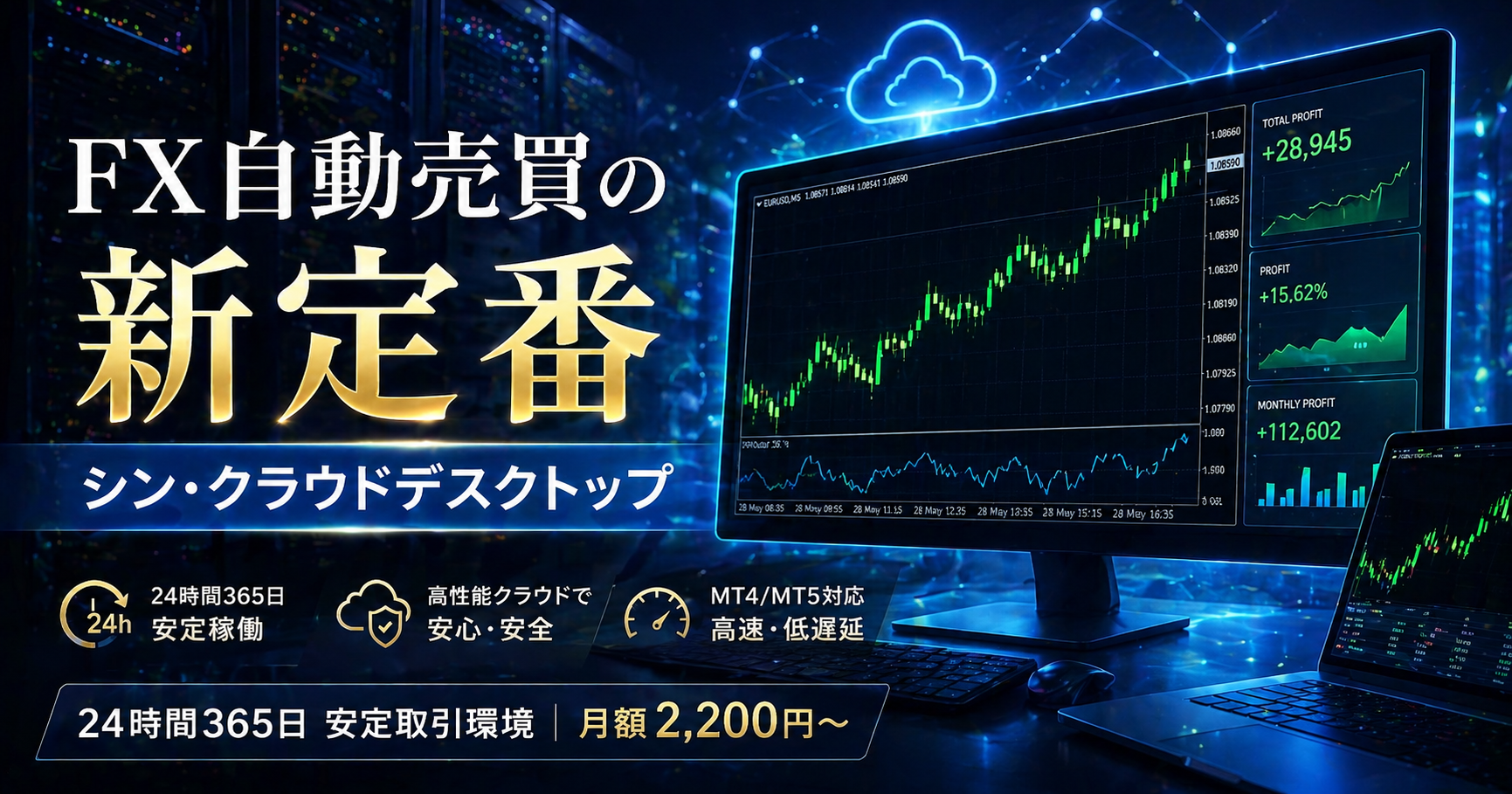 hiroの静かな日々　FX自動売買の新定番！シン・クラウドデスクトップで24時間安定取引　広告