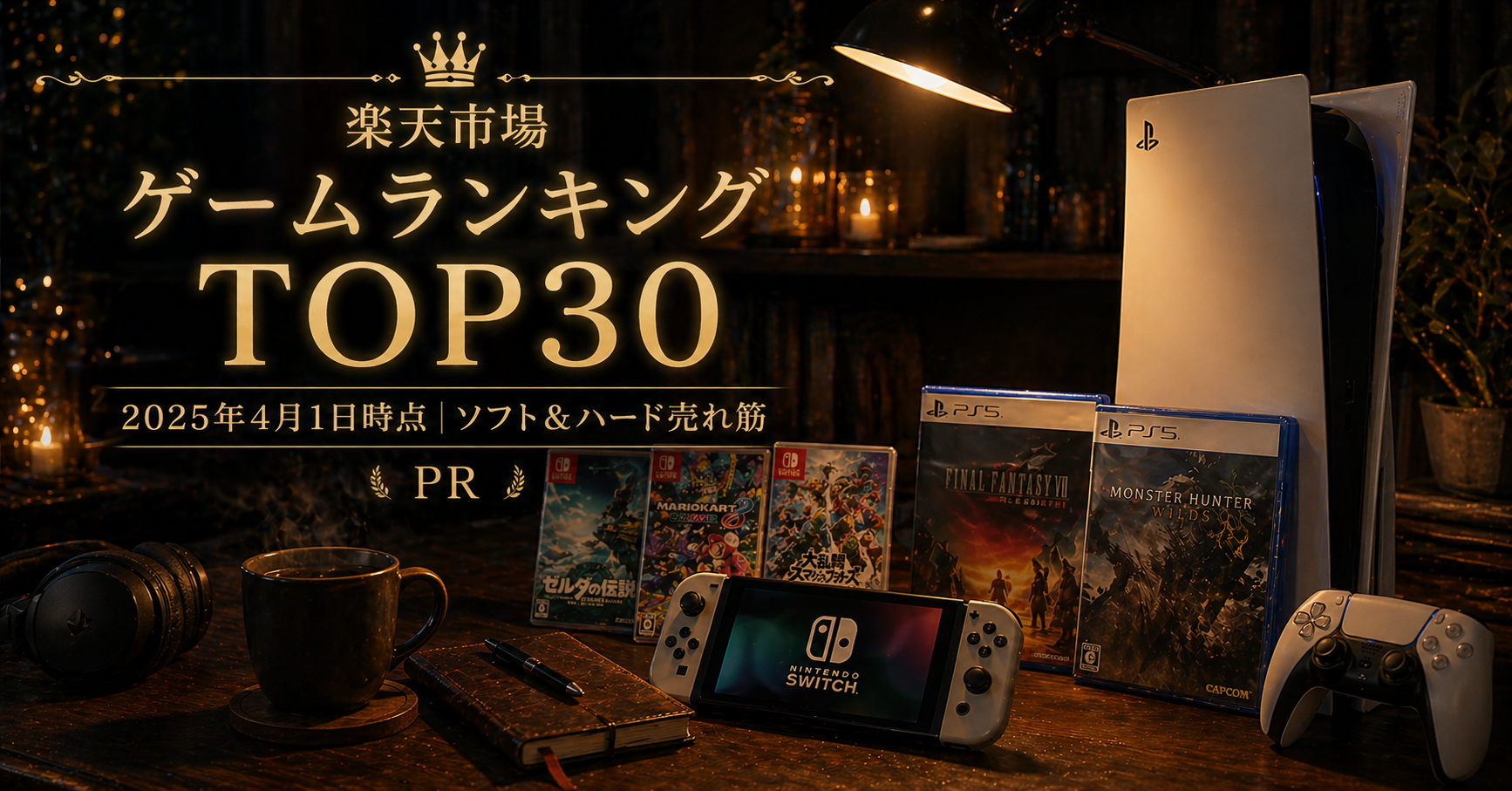 PR🎮2025/04/01 楽天市場 テレビゲームソフト ハードランキング TOP30