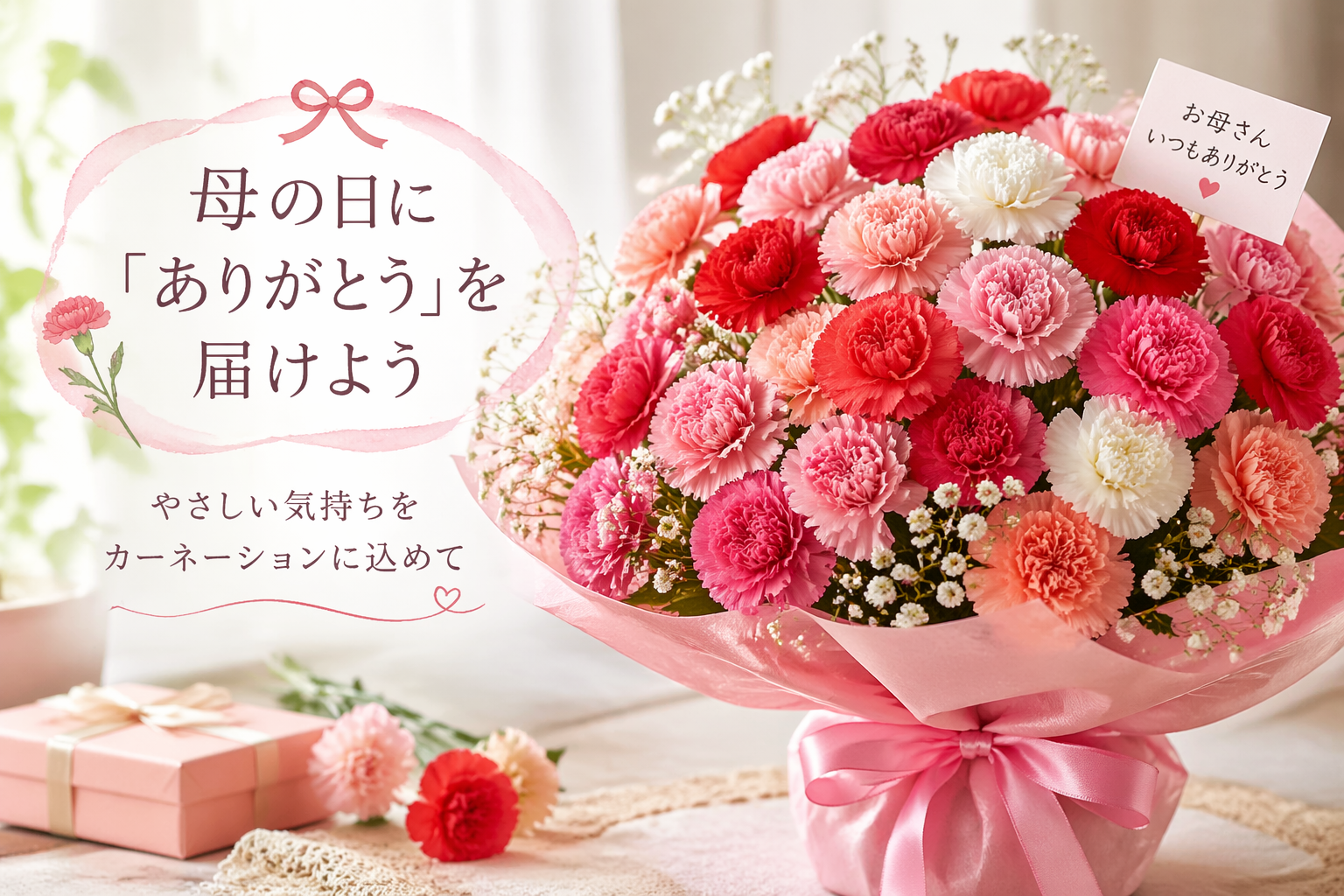 母の日 カーネーション ギフトおすすめ｜人気花束・選び方まとめ【2026】