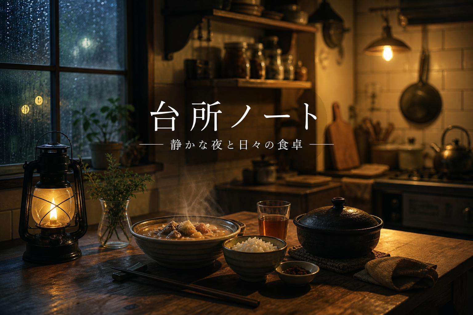 台所ノート｜静かな夜と日々の食卓