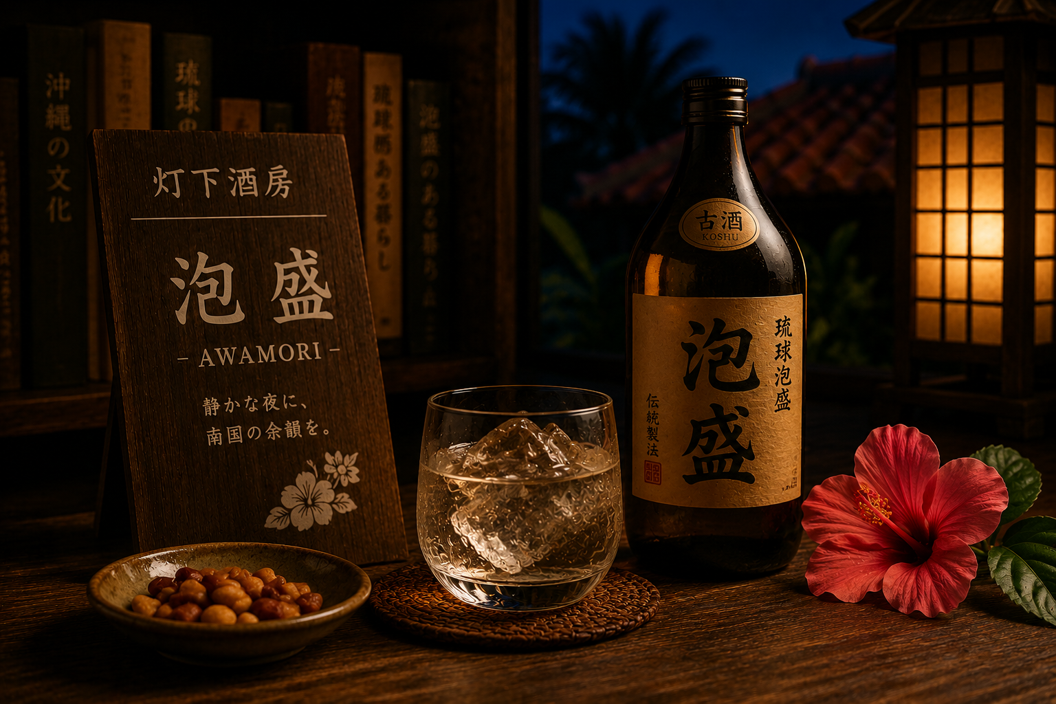 泡盛と静かな沖縄の夜｜灯下酒房｜hiroの静かな日々