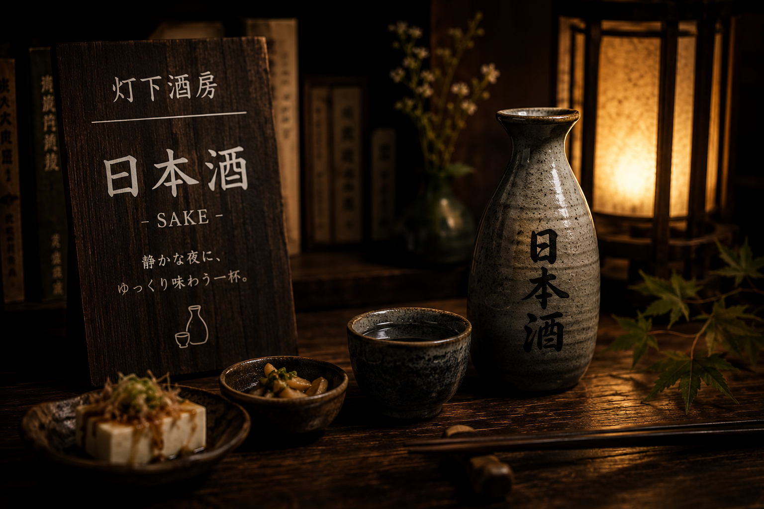 日本酒｜灯下酒房｜静かな夜に寄り添う一杯